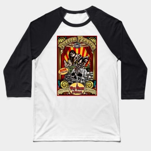 The Wild Woman Sideshow Poster Baseball T-Shirt